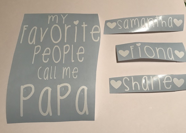 Vinyl-Words-for-Papa Picture Frame