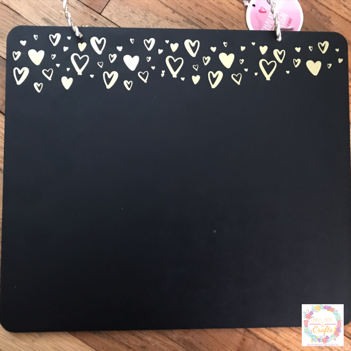 Black and Gold Sign for Easy Cricut Valentines Day Sign 