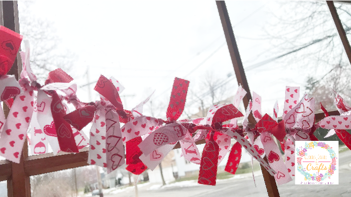 DIY Ribbon Garland for Valentines 