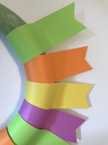 Make this bright and fun summer paper wreath to decorate your front door. Learn how to design this in design space and cut it on your Cricut Maker 