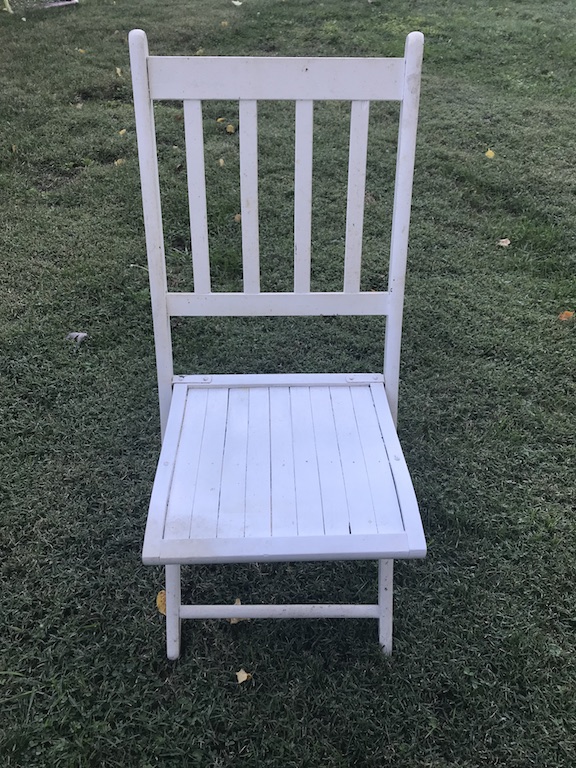 Wooden Chair to makeover into a Halloween Chair 