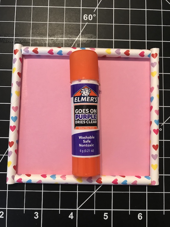 Easy and Cute Valentine's Day craft for kids using a glue stick