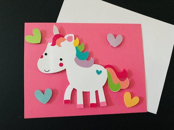 Magical Unicorn Valentines Day Cards with the Cricut Maker 