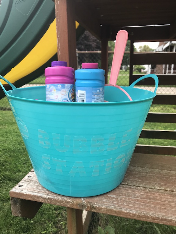 Outdoor Bubble Station