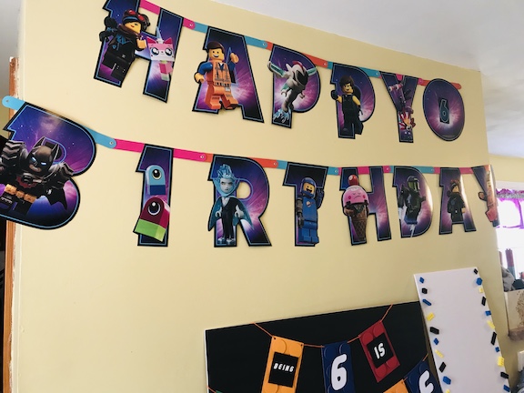 LEGO Movie 2 Birthday Banner 