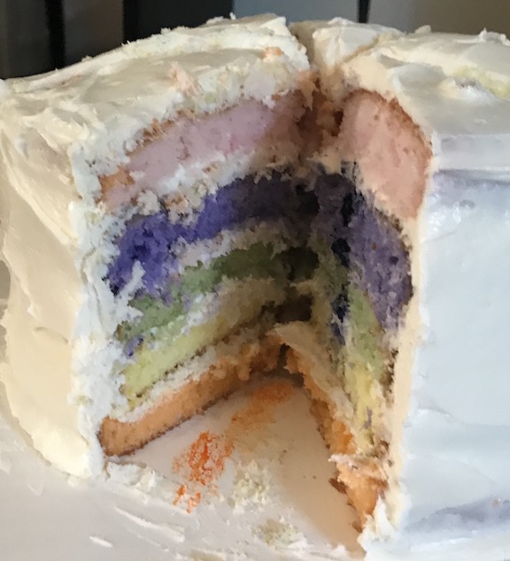 Rainbow Unikitty Cake