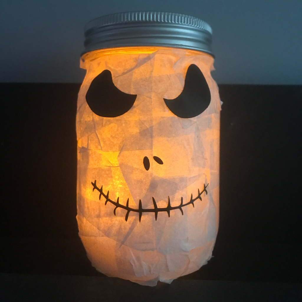 Jack Skellington Halloween Lantern craft for kids