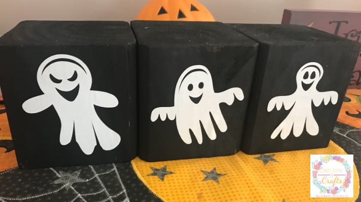 4x4 Halloween Ghost Blocks Decoration  