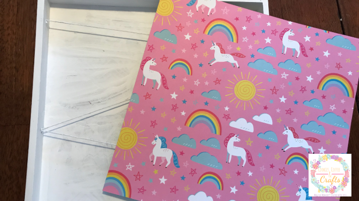 Unicorn Paper for Cute DIY Clothespin Picture Holder