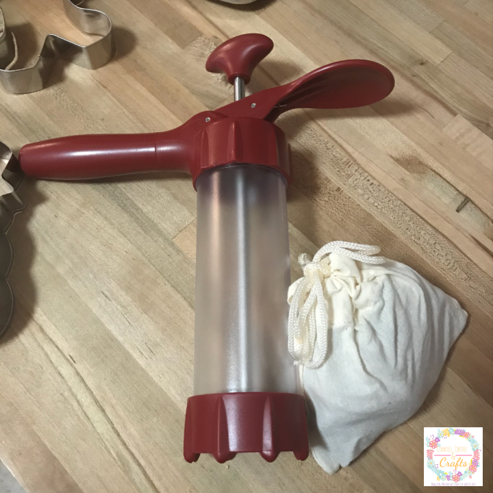 Cookie Press to use for easy buttery cookie dough recipe 