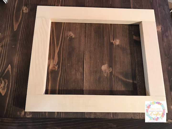 Making the rustic wood frame with 1x2 