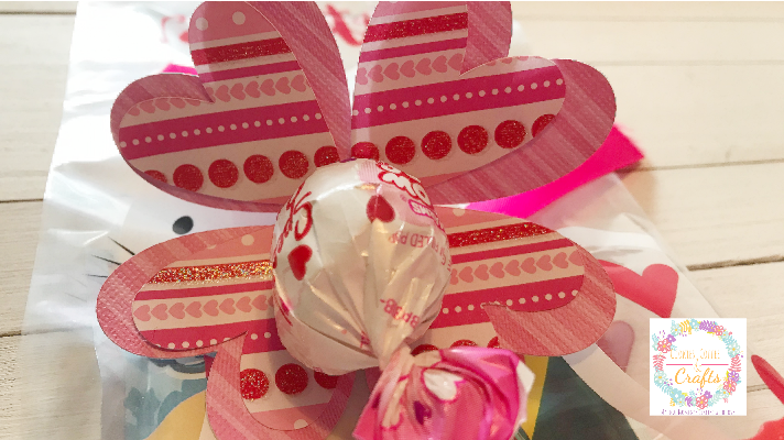 Pink Valentines Day Cricut Lollipop Holder 