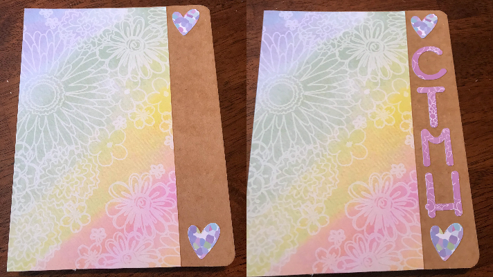 Creating the DIY Notebook cover with Cricut Adhesive Paper 