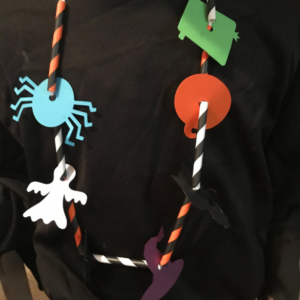 DIY Kids Halloween Necklace Craft 
