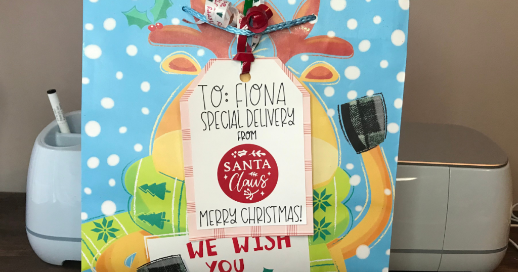 Cute special delivery tag from Santa 
