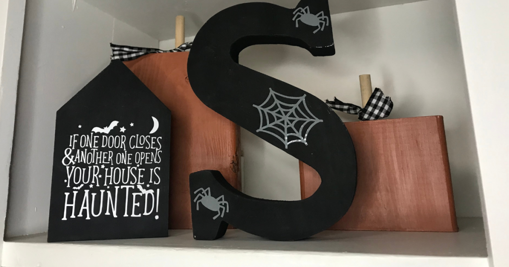 Haunted House Halloween block craft