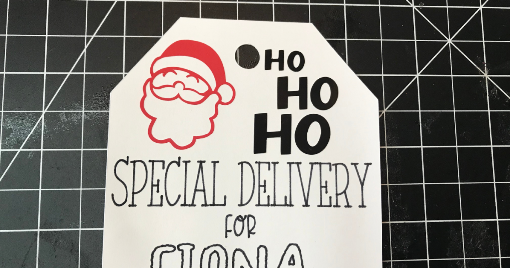 Personalized Santa Gift Tags with Cricut
