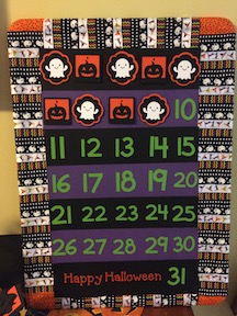 Halloween Countdown Sign for kids 