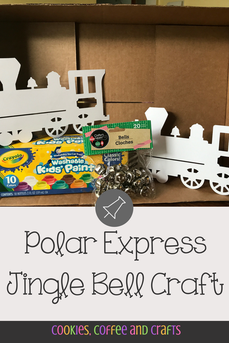 The Polar Express is one of my favorite Christmas movies and my kids love it too. Celebrate Polar Express day with a creative no-mess (great for toddlers, preschool, kindergarten) jingle bell train painting craft. #PolarExpress #Train #Christmas #ChristmasCraft #NoMessPainting #ChristmasIdea #ChristmasforKids #Kids #JingleBells #Kindergarten #Toddlers #Preschool #KidsCraft