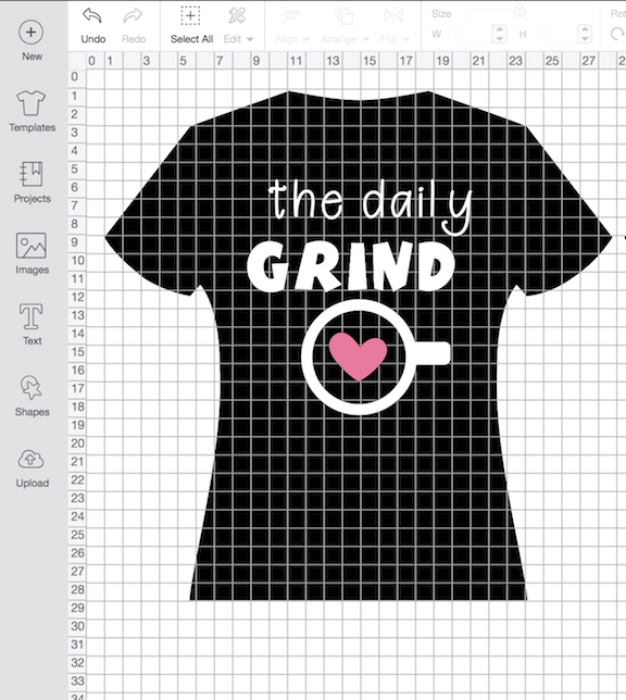 Creating a Daily Grind Shirt for Coffee Lovers Using the Cricut and the Cricut Easy Press 