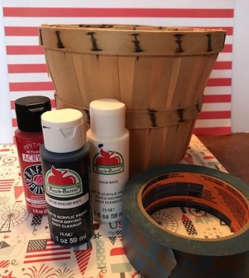 Let's create a patriotic basket for the porch or table decor. Learn how to make the perfect centerpiece or porch decor for the 4th of July.