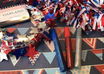 Show off your patriotic pride by creating a patriotic baton The kids will love creating these and twirling them around. This also make a great project for summer to.