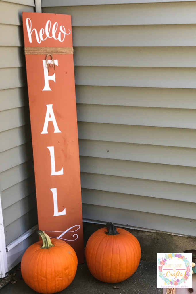 Hello Fall Porch Sign