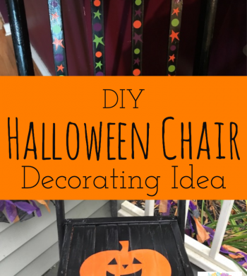 DIY Halloween Chair Decorating Idea