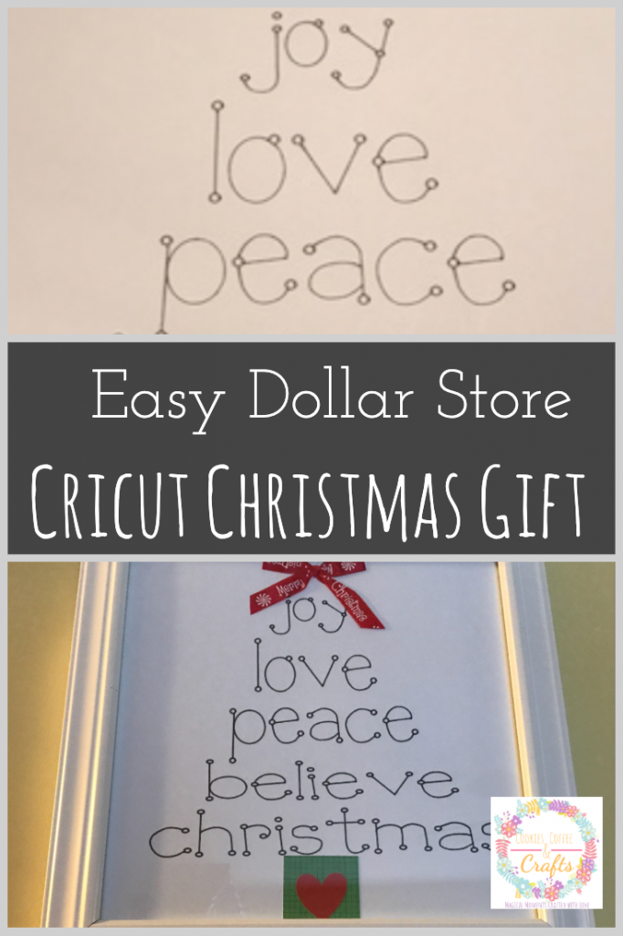 Easy Dollar Store Cricut Christmas Gift