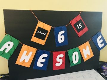 Being 6 is Awesome Cricut LEGO Party Idea
