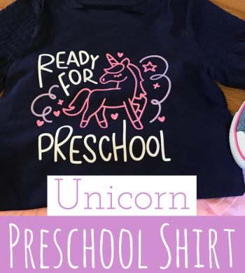Unicorn Preschool Shirt with Cricut