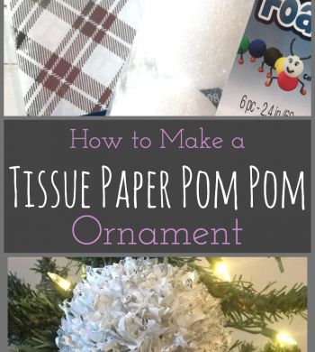 How to Make a Tissue Paper Pom Pom Ornament