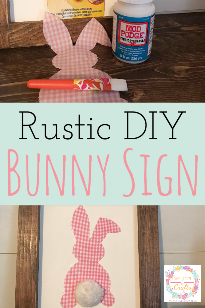 Rustic DIY Bunny Sign