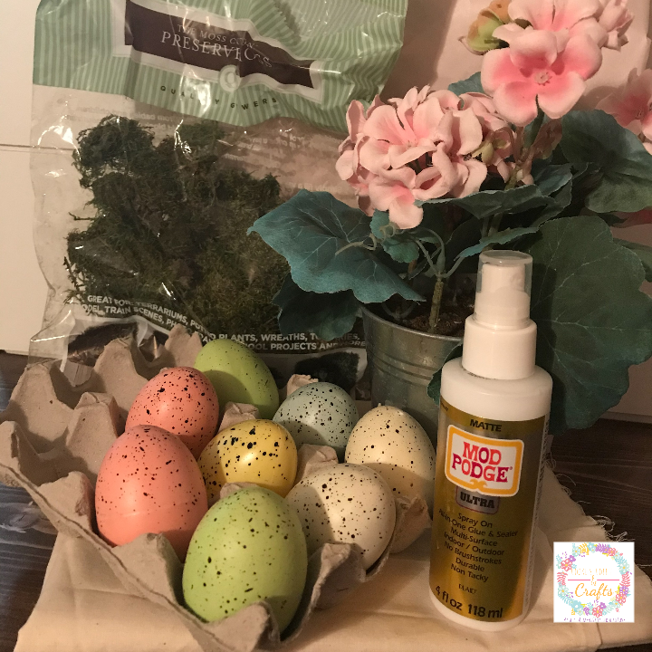 Craft Supplies for Quick and Easy Easter Decoration  