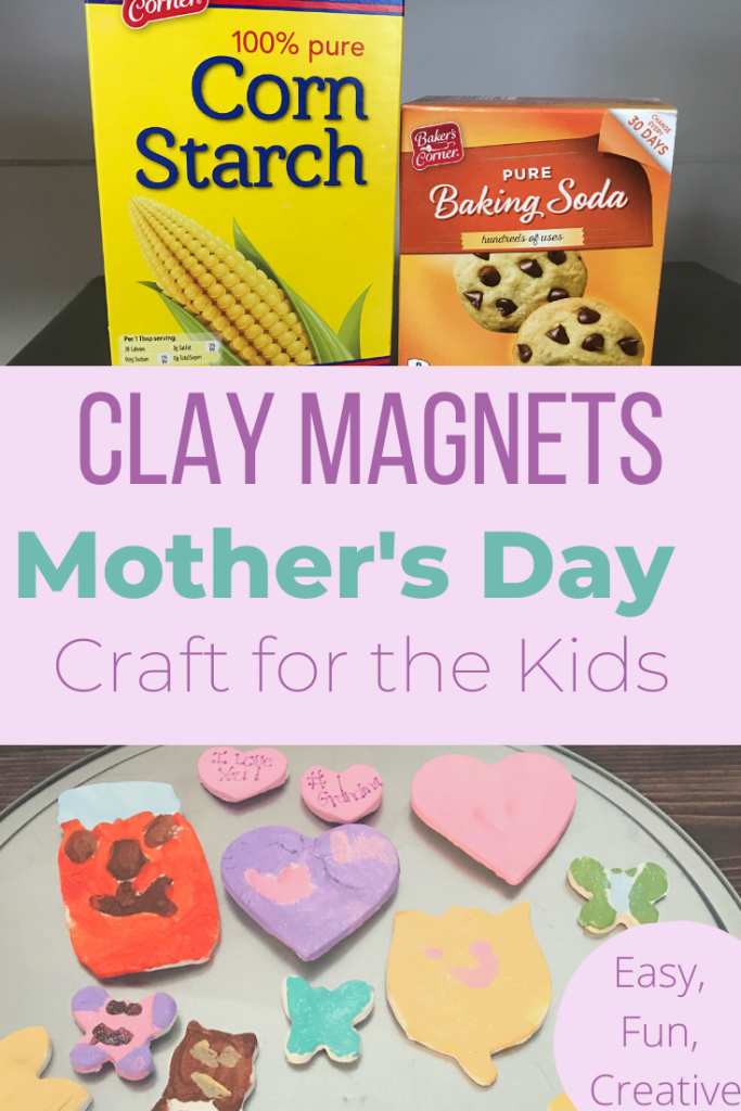 Clay Magnets Mothers Day Craft for Kids