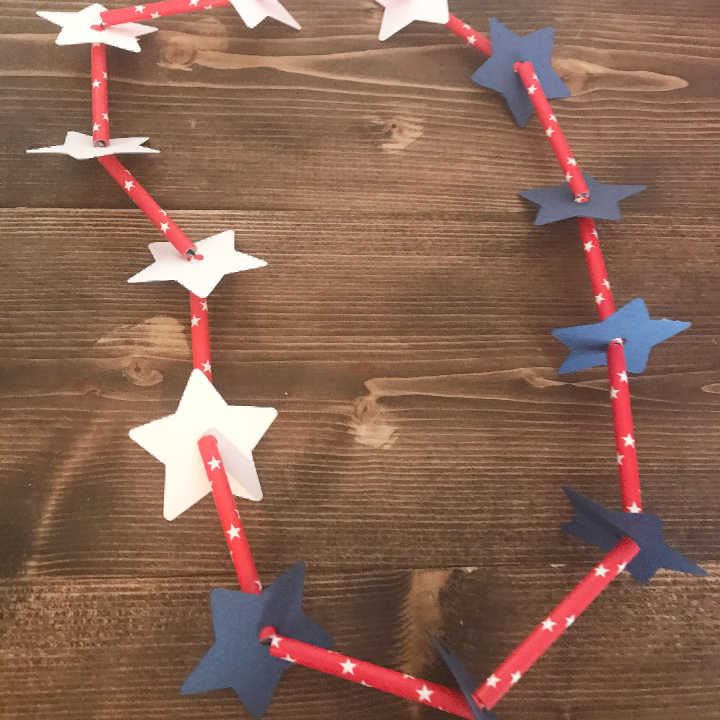 4th of July Patriotic Necklace for kids 