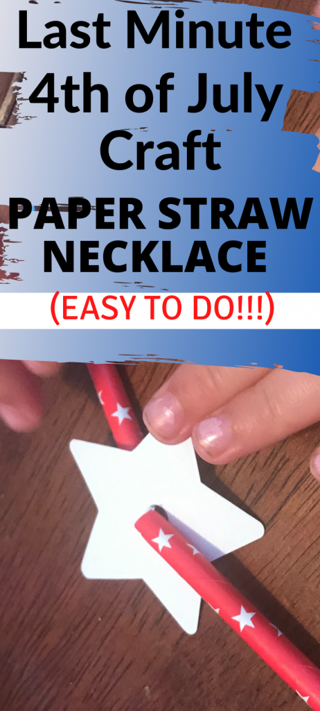 Easy Kids 4th of July Necklace Craft