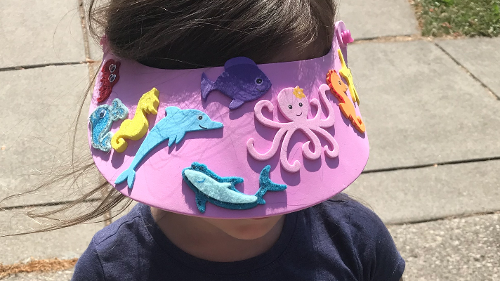 Fast and Easy foam sun visor craft for kids