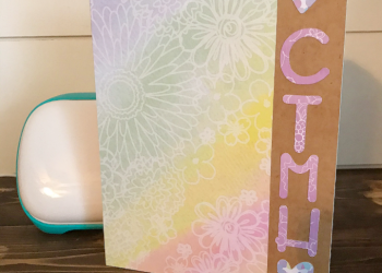 My homemade notebook cover with Cricut Joy