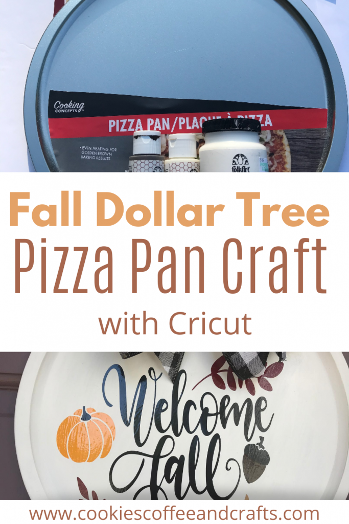 Fall Dollar Tree Pizza Pan Craft