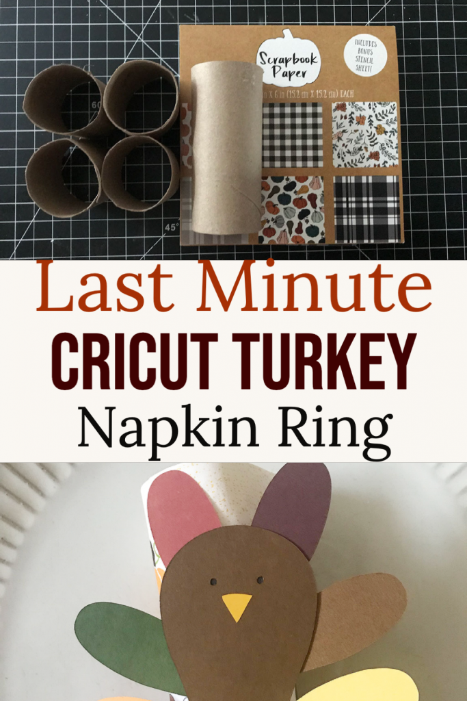 Last Minute Cricut Turkey Napkin Ring