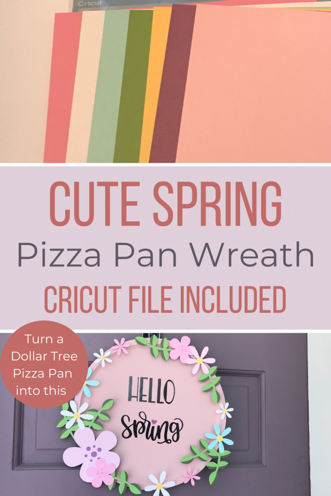 Cute Spring Pizza Pan Wreath