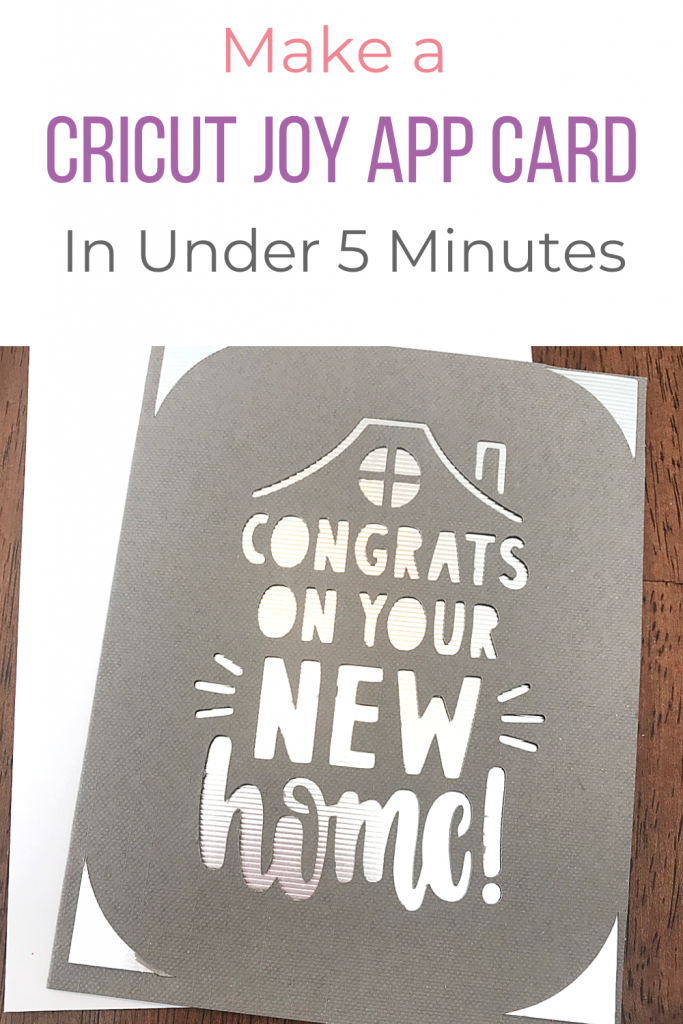 Make a Cricut Joy App Card in Under 5 Minutes