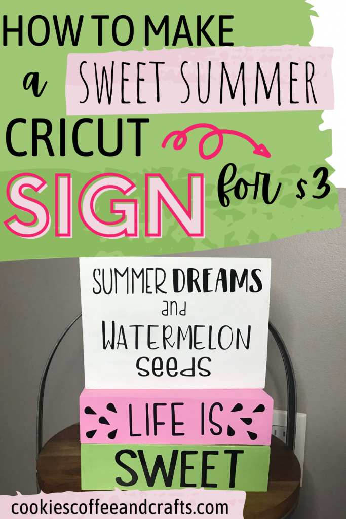 Sweet Cricut Summer Project- $3 from the Dollar Tree