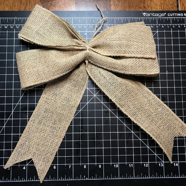 bottom bow for the double layered wreath bow idea 